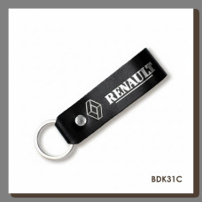 BDK31C Babylon Брелок-петля для авто RENAULT чорний, срібне тиснення, шкіра