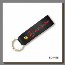BDK41B Babylon Брелок-петля для авто MERCEDES-BENZ чорний, червоне тиснення, шкіра