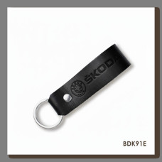 BDK91E Babylon Брелок-петля для авто SKODA чорний, шкіра