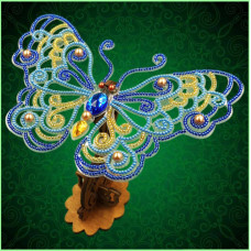 BGP-086 3d Ажурна метелик. Натхнення. Набір для вишивки бісером на прозорій основі