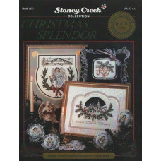 BK100 Stoney Creek Буклет схем для вишивки рахунковим хрестиком - Christmas Splendor, папір