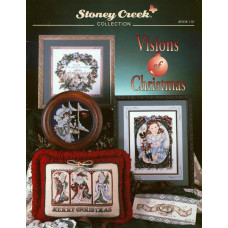 BK110 Stoney Creek Буклет схем для вишивки рахунковим хрестиком - Visions of Christmas, папір