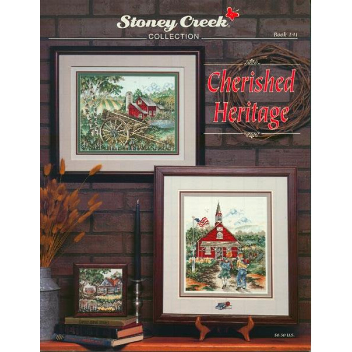 BK141 Stoney Creek Буклет схем для вишивки рахунковим хрестиком - Cherished Heritage, папір