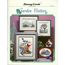 BK156 Stoney Creek Буклет схем для вишивки рахунковим хрестиком - Garden Visitors, папір