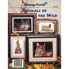 BK184 Stoney Creek Буклет схем для вишивки рахунковим хрестиком - Animals of the Wild, папір