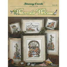 BK320 Stoney Creek Буклет схем для вишивки рахунковим хрестиком - Watercolor Welcome, папір