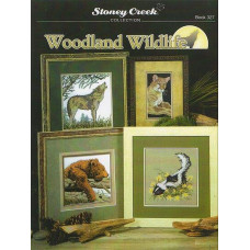 BK327 Stoney Creek Буклет схем для вишивки рахунковим хрестиком - Woodland Wildlife, папір