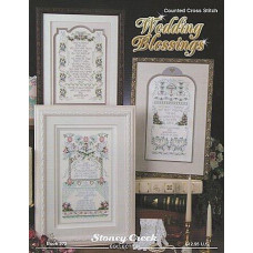BK372 Stoney Creek Буклет схем для вишивки рахунковим хрестиком - Wedding Blessings, папір