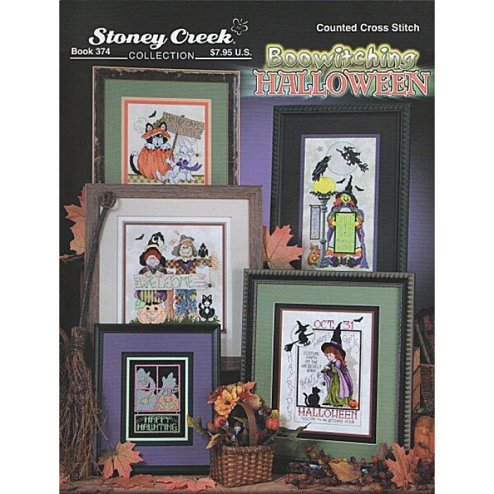 BK374 Stoney Creek Буклет схем для вишивки рахунковим хрестиком - Boowitching Halloween, папір