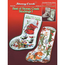 BK387 Stoney Creek Буклет схем для вишивки рахунковим хрестиком - Best of Stoney Creek Stockings I, папір