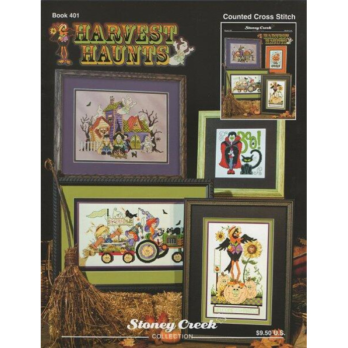 BK401 Stoney Creek Буклет схем для вишивки рахунковим хрестиком - Harvest Haunts, папір