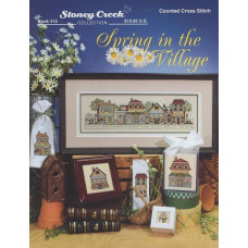 BK415 Stoney Creek Буклет схем для вишивки рахунковим хрестиком - Spring in the Village, папір