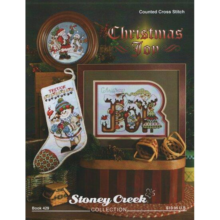 BK429 Stoney Creek Буклет схем для вишивки рахунковим хрестиком - Christmas Joy, папір