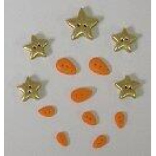 BK430BP Button Pack Комплект ґудзиків - Christmas Snowfriends Banner Stoney Creek