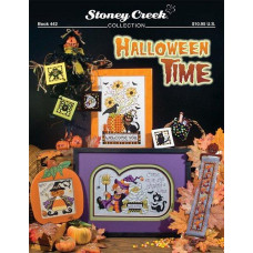 BK442 Stoney Creek Буклет схем для вишивки рахунковим хрестиком - Halloween Time, папір