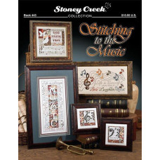 BK443 Stoney Creek Буклет схем для вишивки рахунковим хрестиком - Stitching to the Music, папір