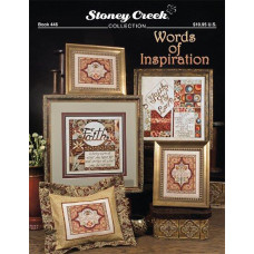 BK446 Stoney Creek Буклет схем для вишивки рахунковим хрестиком - Words of Inspiration, папір