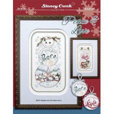 BK450 Stoney Creek Буклет схем для вишивки рахунковим хрестиком - Peace & Love, папір