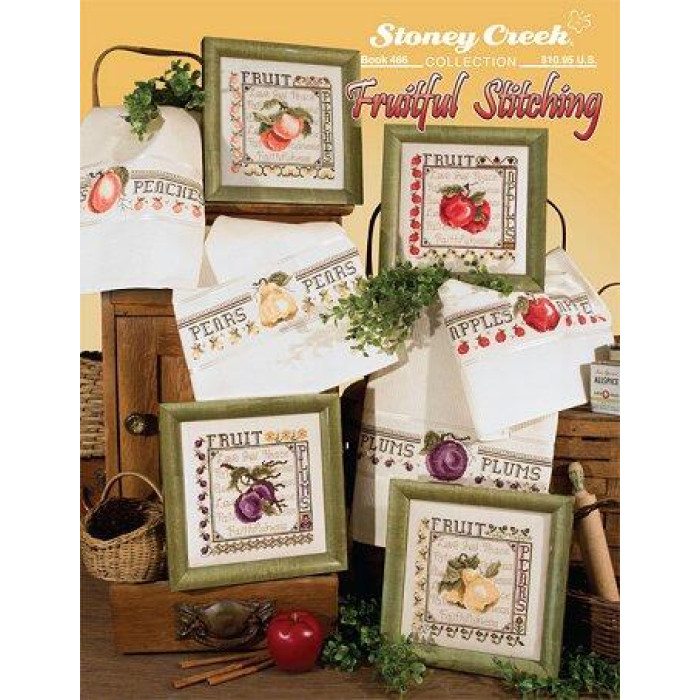 BK466 Stoney Creek Буклет схем для вишивки рахунковим хрестиком - Fruitful Stitching, папір