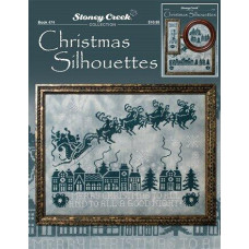 BK474 Stoney Creek Буклет схем для вишивки рахунковим хрестиком - Christmas Silhouettes, папір