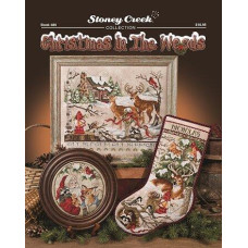 BK480 Stoney Creek Буклет схем для вишивки рахунковим хрестиком - Christmas in the Woods, папір