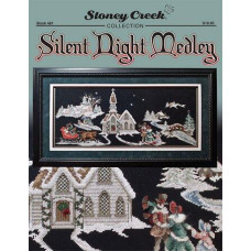 BK481 Stoney Creek Буклет схем для вишивки рахунковим хрестиком - Silent Night Medley, папір