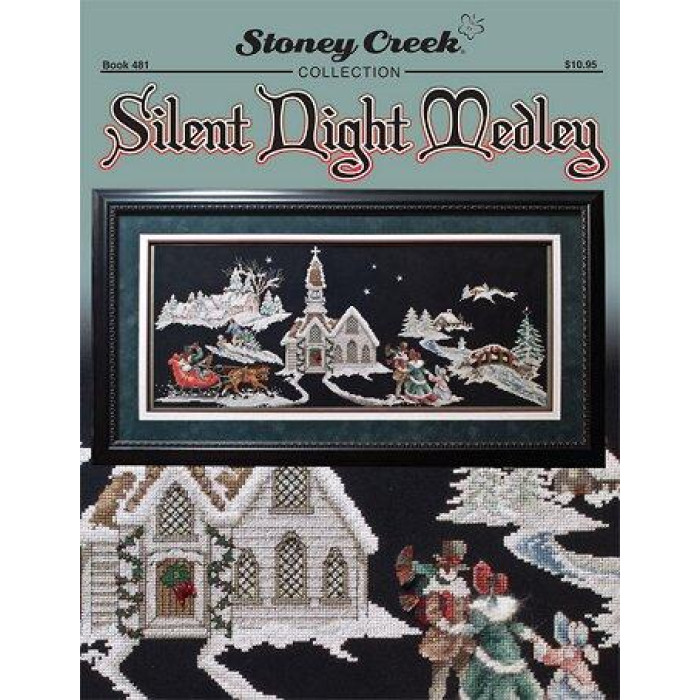 BK481 Stoney Creek Буклет схем для вишивки рахунковим хрестиком - Silent Night Medley, папір