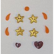 BK483BP Button Pack Комплект ґудзиків - Believe Snowfriends Banner Stoney Creek