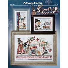 BK484 Stoney Creek Буклет схем для вишивки рахунковим хрестиком - Snowflake Dreams, папір