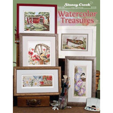 BK488 Stoney Creek Буклет схем для вишивки рахунковим хрестиком - Watercolor Treasures, папір