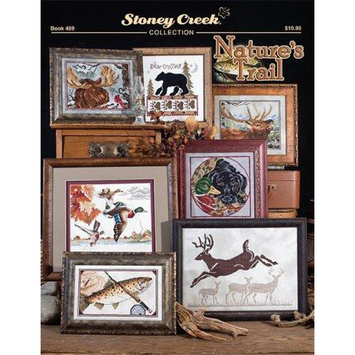 BK489 Stoney Creek Буклет схем для вишивки рахунковим хрестиком - Nature's Trail, папір