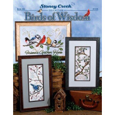 BK492 Stoney Creek Буклет паперових схем для вишивки рахунковим хрестиком - Birds of Wisdom