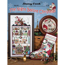 BK493 Stoney Creek Буклет схем для вишивки рахунковим хрестиком - The Night Before Christmas, папір