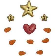 BK494BP Button Pack Комплект ґудзиків - Peace Snowfriends Banner Stoney Creek