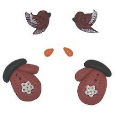 BK497BP Button Pack Комплект ґудзиків - Let It Snow Banner Stoney Creek