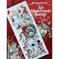 BK506 Stoney Creek Буклет паперових схем для вишивки рахунковим хрестиком - Joy Snowfriends Banner