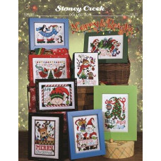 BK509 Stoney Creek Буклет схем для вишивки рахунковим хрестиком - Merry & Bright, папір