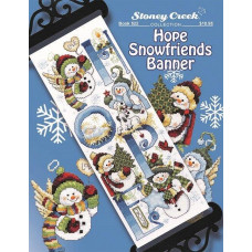 BK522 Stoney Creek Буклет паперових схем для вишивки рахунковим хрестиком - Hope Snowfriends Banner