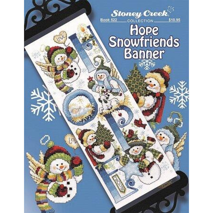 BK522BP Button Pack Комплект ґудзиків - Hope Snowfriends Banner Stoney Creek