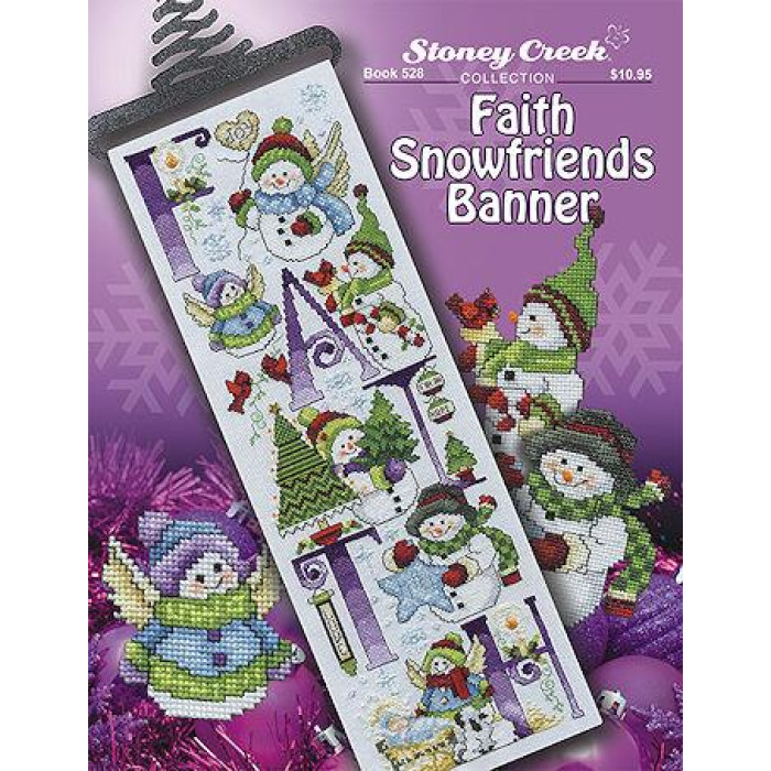 BK528BP Button Pack Комплект ґудзиків - Faith Snowfriends Banner Stoney Creek