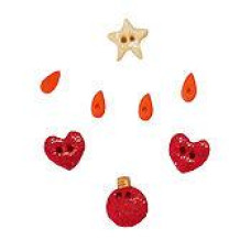 BK532BP Button Pack Комплект ґудзиків - Noel Snowfriends Banner Stoney Creek