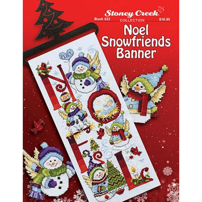 BK532BP Button Pack Комплект ґудзиків - Noel Snowfriends Banner Stoney Creek
