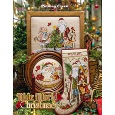 BK540 Stoney Creek Буклет схем для вишивки рахунковим хрестиком - Olde World Christmas, папір