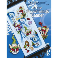 BK545 Stoney Creek Буклет паперових схем для вишивки рахунковим хрестиком - Pray Snowfriends Banner