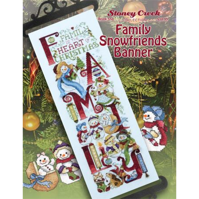 BK550BP Button Pack Комплект ґудзиків - Family Snowfriends Banner Stoney Creek