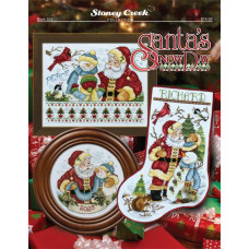 BK552 Stoney Creek Буклет паперових схем для вишивки рахунковим хрестиком - Santa's Snow Day