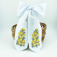 БК_101 Virena Заготовка для вишивки бісером - Пасхальний бант на кошик 11x140 см (габардин)