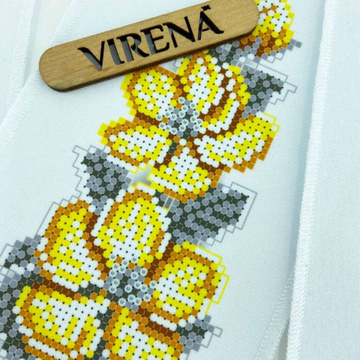 БК_101 Virena Заготовка для вишивки бісером - Пасхальний бант на кошик 11x140 см (габардин)