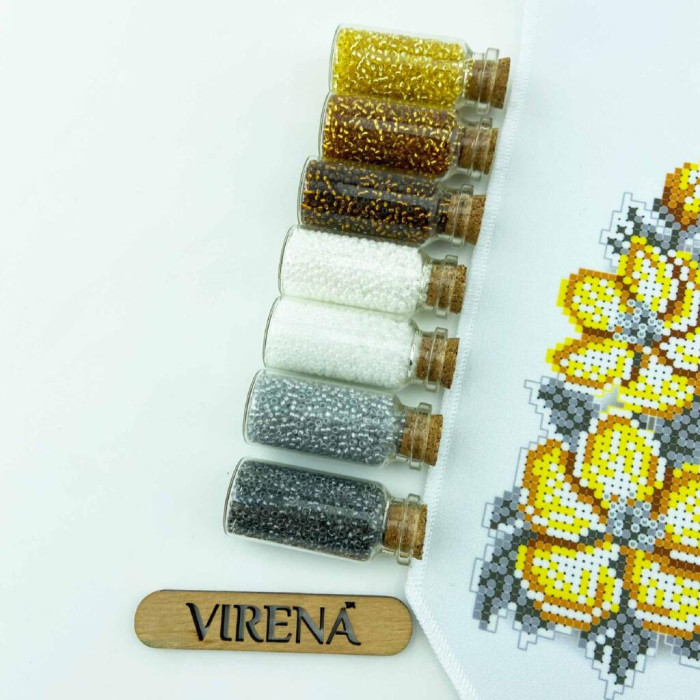 БК_101 Virena Заготовка для вишивки бісером - Пасхальний бант на кошик 11x140 см (габардин)