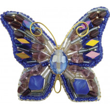 БП-214 Брошка. Метелик. Crystal Art. Набір для вишивки бісером
